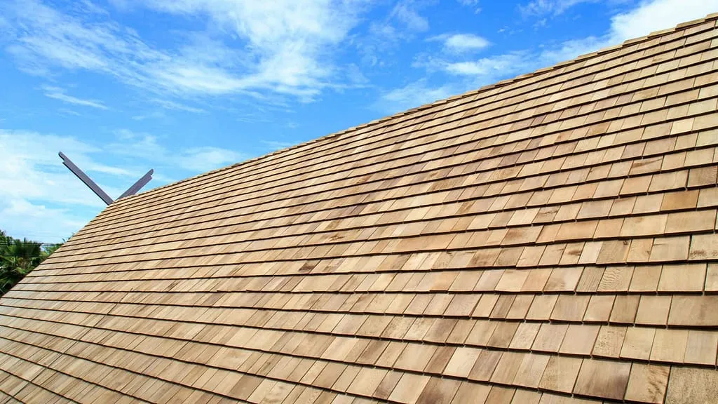 house with cedar roof shakes