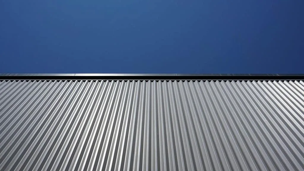 Galvanized steel roof